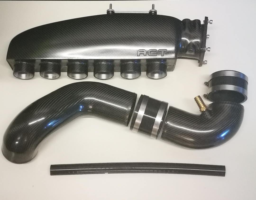 Carbon fibre V6 intake kit plenum and pipes