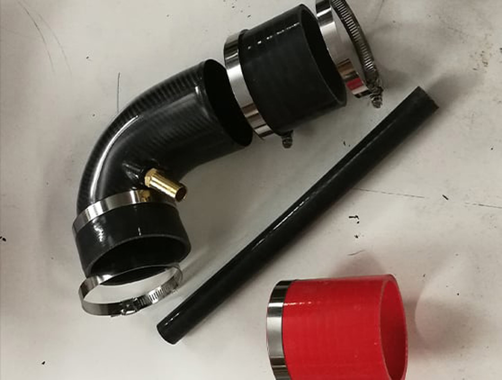 Carbon fibre V6 plenum elbow