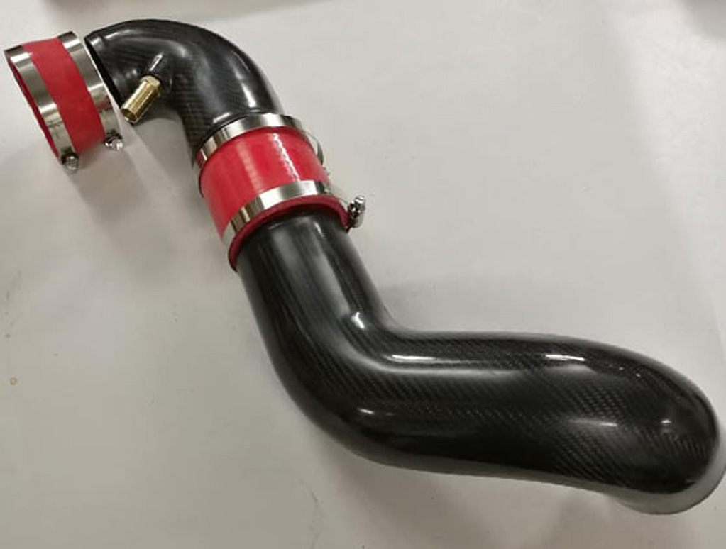 Carbon fibre V6 intake pipe kit