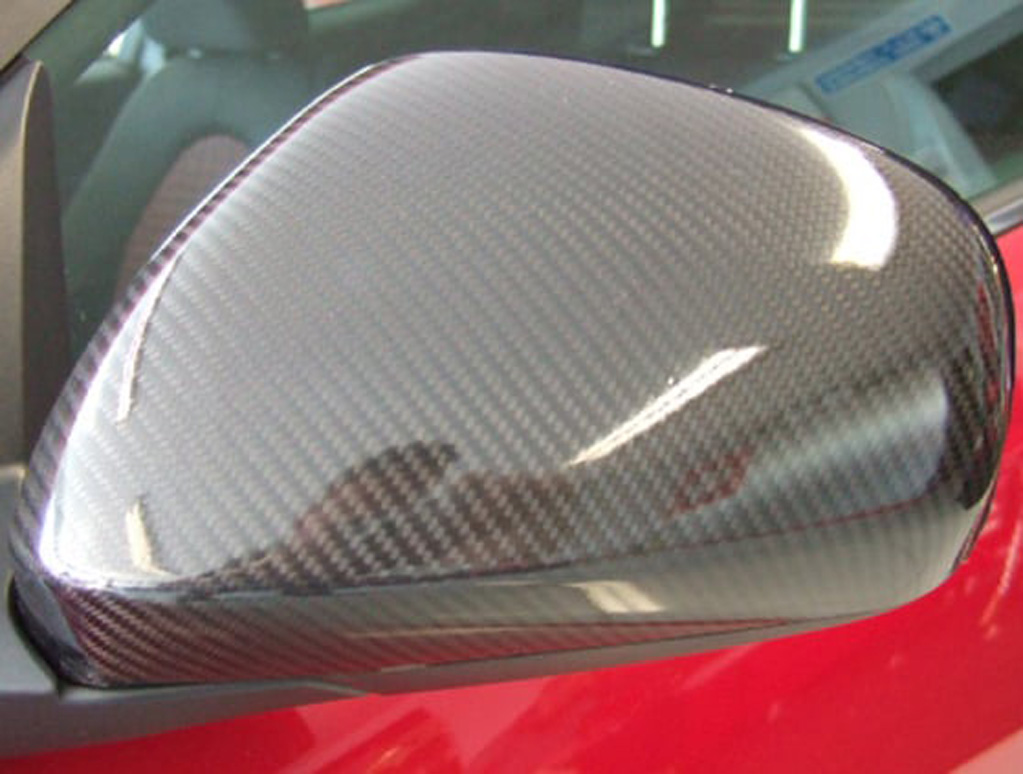 MiTo carbon fibre wing mirror covers